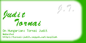 judit tornai business card